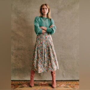 Sezane jade skirt, 44.